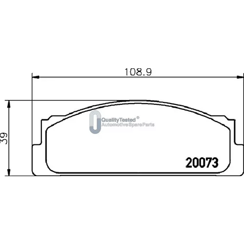 Sada brzdových platničiek kotúčovej brzdy JAPANPARTS PA0249JM - obr. 1