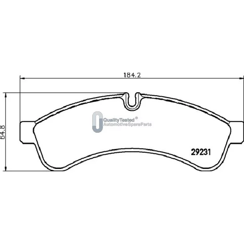 Sada brzdových platničiek kotúčovej brzdy JAPANPARTS PP0219JM - obr. 1