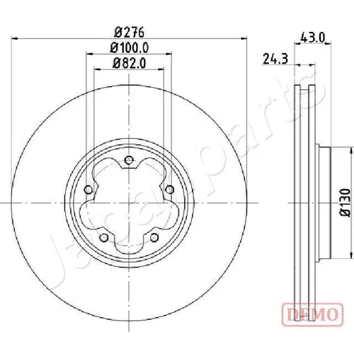 Brzdový kotúč JAPANPARTS DI-0356C