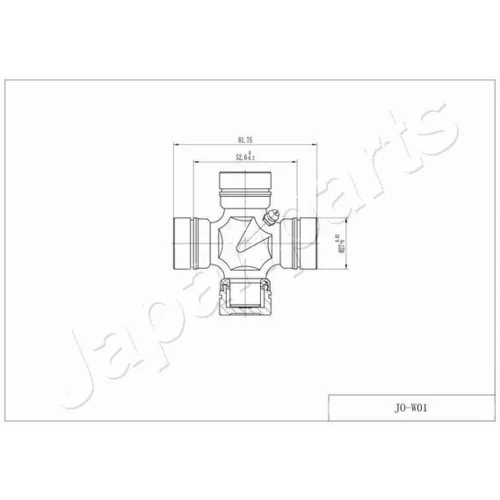 Kĺb pozdĺžneho hriadeľa JAPANPARTS JO-W01 - obr. 1