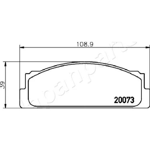 Sada brzdových platničiek kotúčovej brzdy JAPANPARTS PA-0249AF - obr. 1