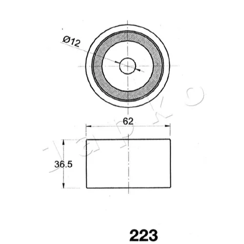 Napinák ozubeného remeňa JAPKO 45223 - obr. 1