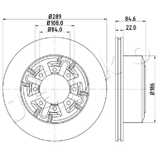 Brzdový kotúč JAPKO 610222
