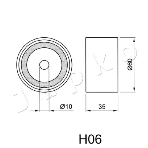 Napinák ozubeného remeňa JAPKO 45H06 - obr. 1