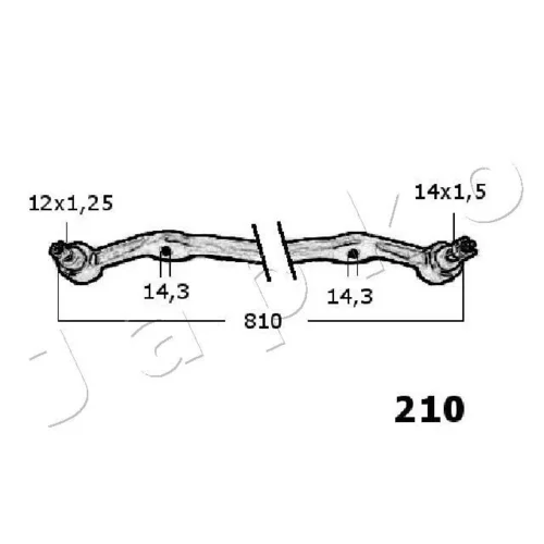 Spojovacia tyč riadenia JAPKO 27210 - obr. 1