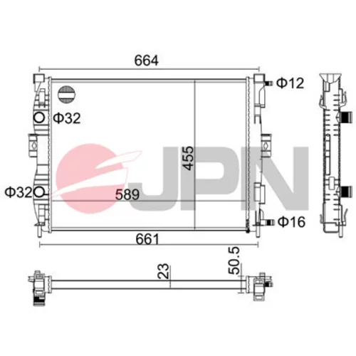 Chladič motora 60C9045-JPN - obr. 1