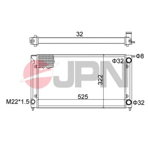 Chladič motora JPN 60C9053-JPN