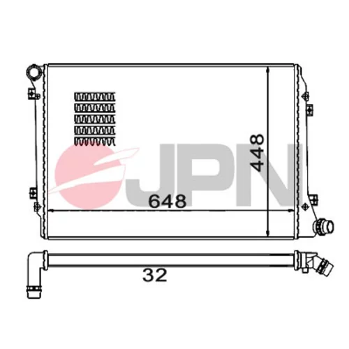 Chladič motora JPN 60C9062-JPN - obr. 1