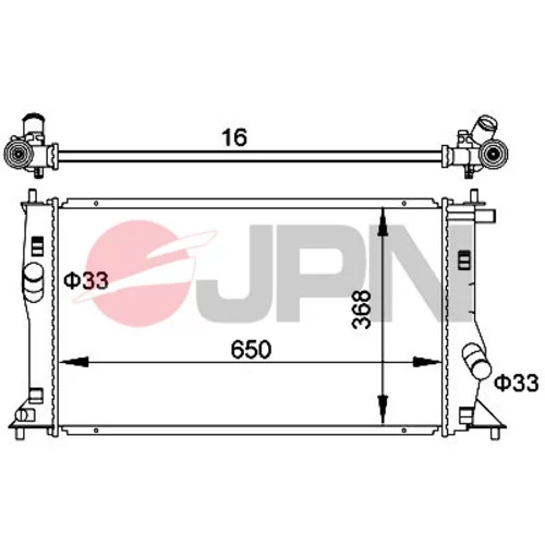 Chladič motora JPN 60C9027-JPN