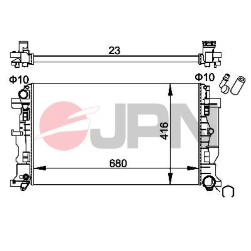 Chladič motora JPN 60C9066-JPN