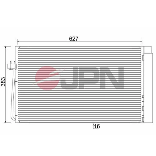 Kondenzátor klimatizácie JPN 60C9086-JPN - obr. 1