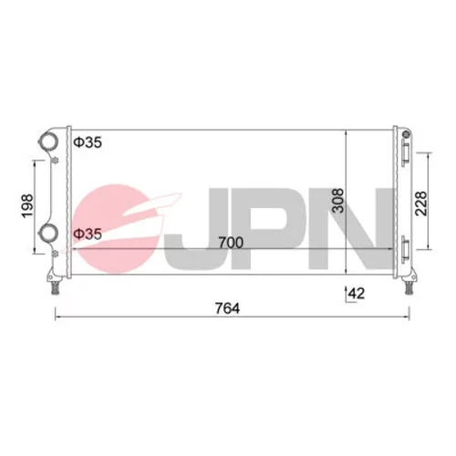 Chladič motora JPN 60C9017-JPN - obr. 1