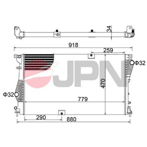 Chladič motora JPN 60C9047-JPN