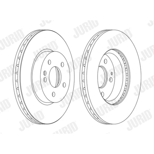 Brzdový kotúč JURID 562392JC-1 - obr. 1
