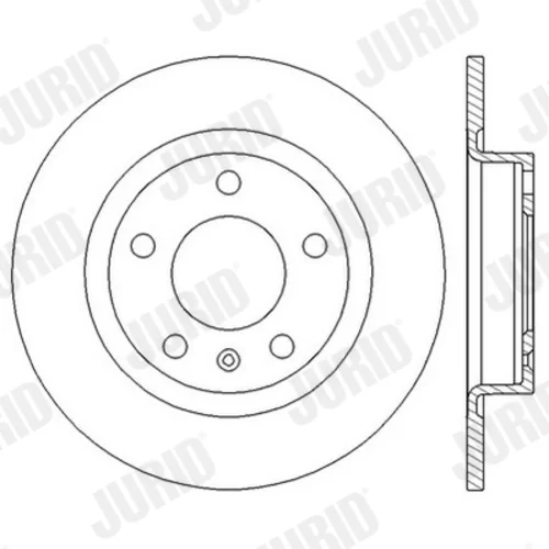 Brzdový kotúč JURID 562580JC - obr. 1