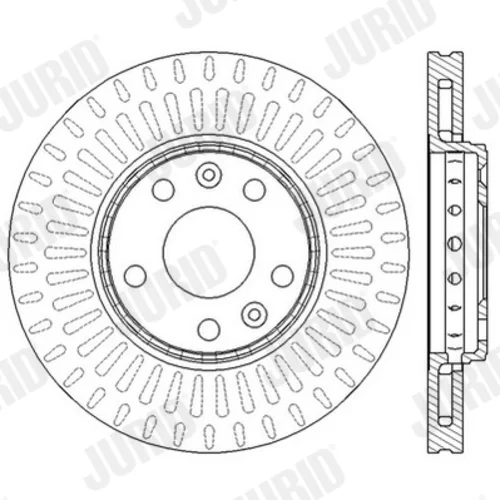 Brzdový kotúč JURID 562595JC - obr. 2