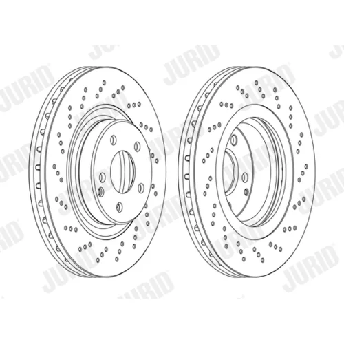 Brzdový kotúč JURID 562673JC