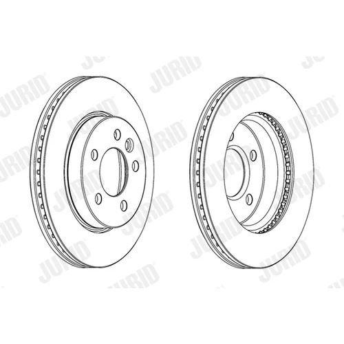 Brzdový kotúč JURID 562722JC-1 - obr. 1