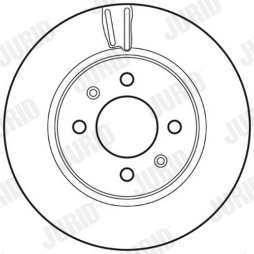 Brzdový kotúč JURID 562796JC - obr. 1