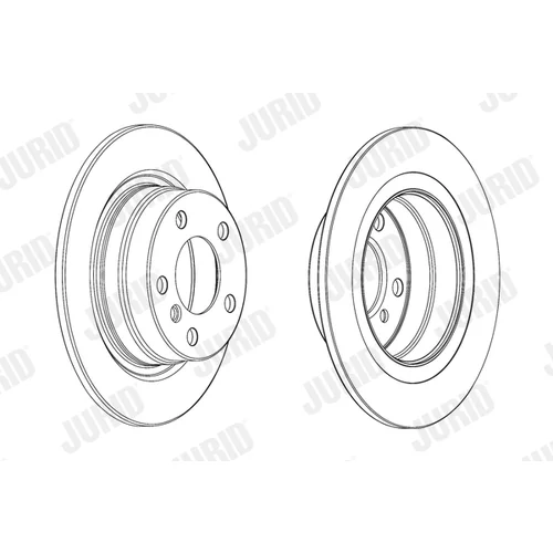 Brzdový kotúč JURID 562905JC - obr. 2