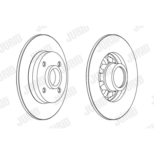 Brzdový kotúč JURID 562936J - obr. 1