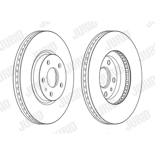 Brzdový kotúč JURID 563154JC - obr. 1