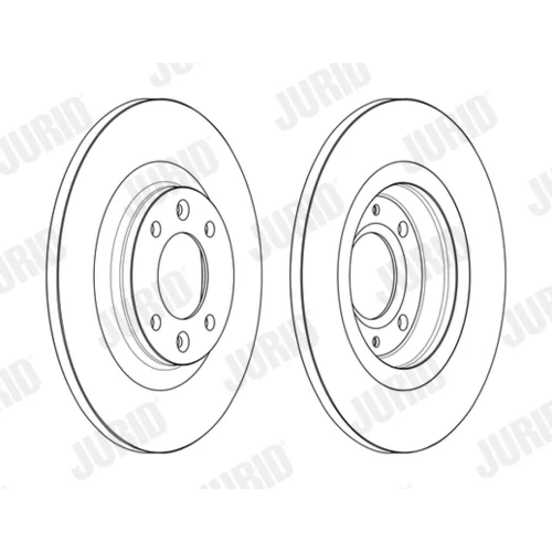 Brzdový kotúč JURID 563162JC - obr. 1