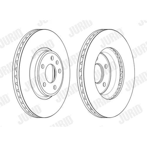 Brzdový kotúč JURID 563174JC-1