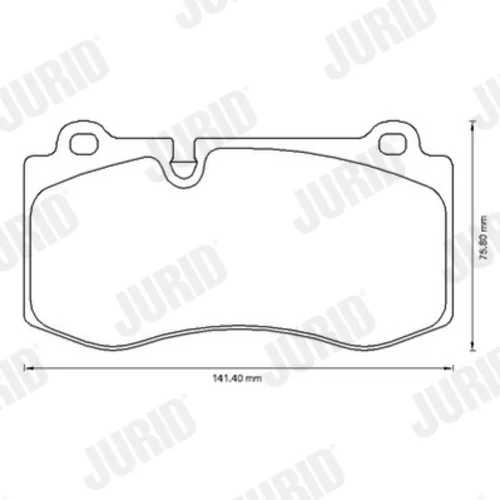 Sada brzdových platničiek kotúčovej brzdy JURID 573178J - obr. 3