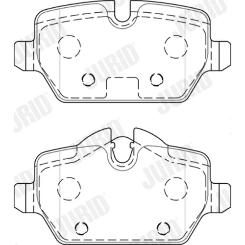 Sada brzdových platničiek kotúčovej brzdy JURID 573755J - obr. 1