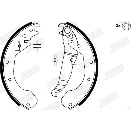 Sada brzdových čeľustí JURID 362243J - obr. 2