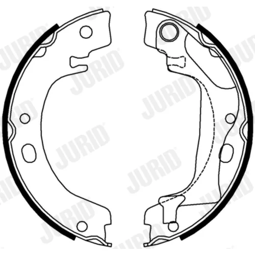 Sada brzd. čeľustí parkov. brzdy JURID 362631J