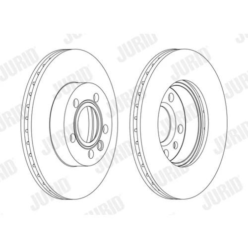 Brzdový kotúč JURID 562080JC - obr. 2