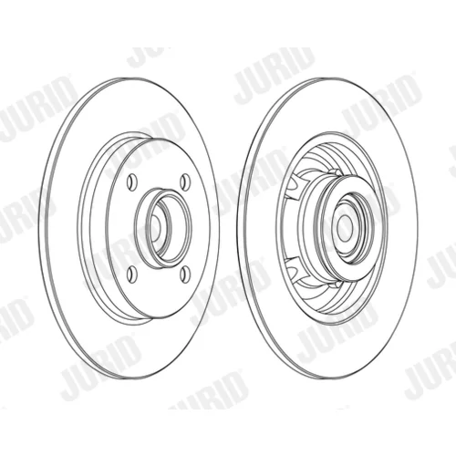 Brzdový kotúč JURID 562373J-1 - obr. 1