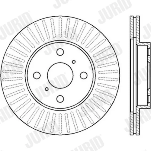 Brzdový kotúč JURID 562409JC - obr. 2