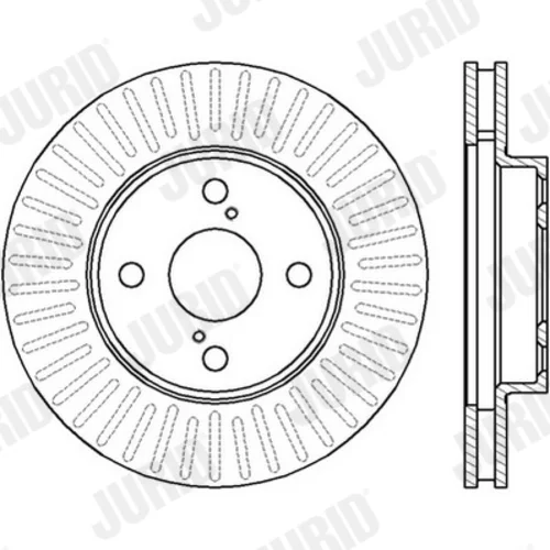 Brzdový kotúč JURID 562414JC - obr. 2