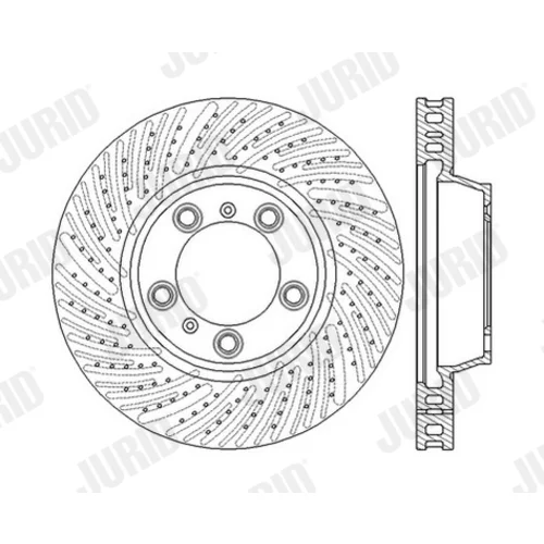 Brzdový kotúč JURID 562586JC-1 - obr. 1