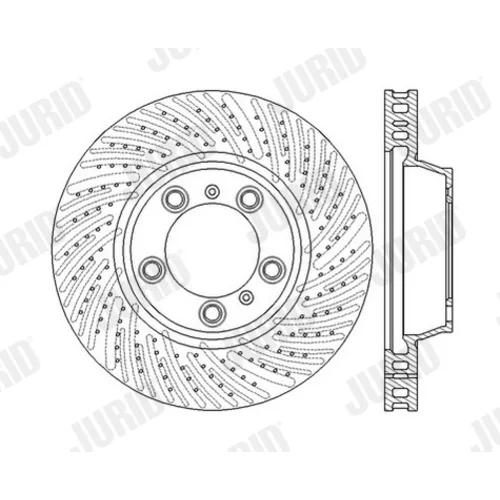 Brzdový kotúč JURID 562589JC-1 - obr. 1