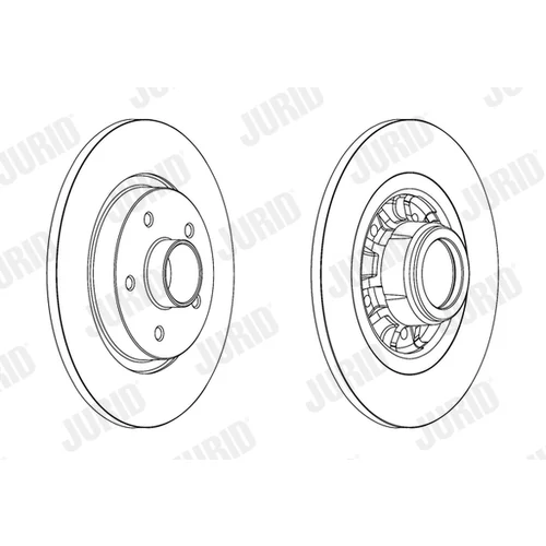 Brzdový kotúč JURID 562609J-1 - obr. 1