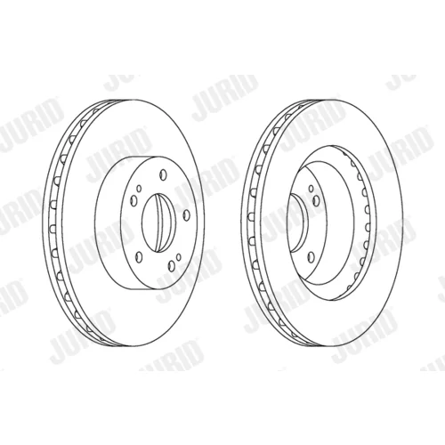 Brzdový kotúč JURID 562873JC - obr. 1