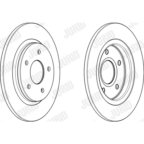 Brzdový kotúč JURID 563011JC - obr. 1