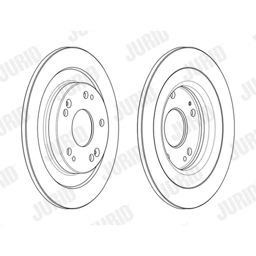 Brzdový kotúč JURID 563128JC - obr. 1