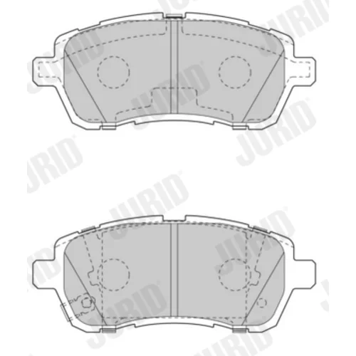 Sada brzdových platničiek kotúčovej brzdy 573648J /JURID/ - obr. 1