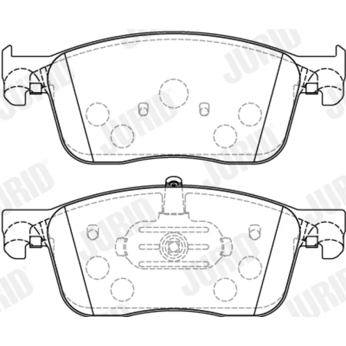 Sada brzdových platničiek kotúčovej brzdy JURID 573862J - obr. 1