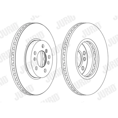 Brzdový kotúč JURID 562134JC-1 - obr. 1