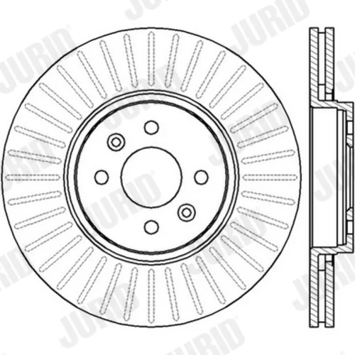 Brzdový kotúč JURID 562410JC - obr. 2