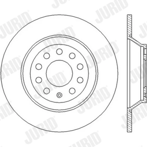 Brzdový kotúč JURID 562438JC - obr. 2