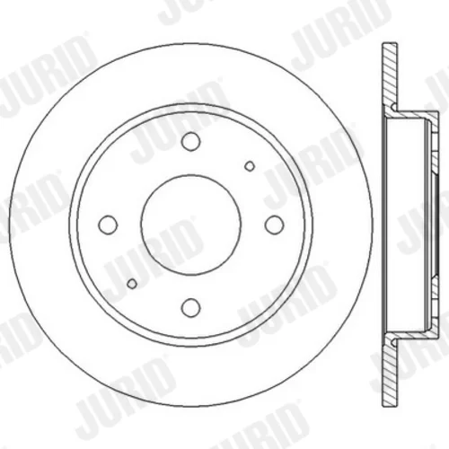 Brzdový kotúč JURID 562574JC - obr. 2