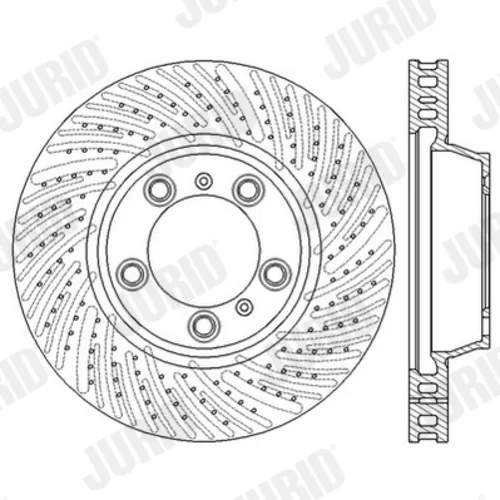 Brzdový kotúč JURID 562589JC - obr. 2