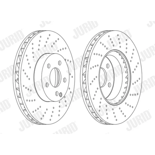 Brzdový kotúč JURID 562634JC-1 - obr. 1